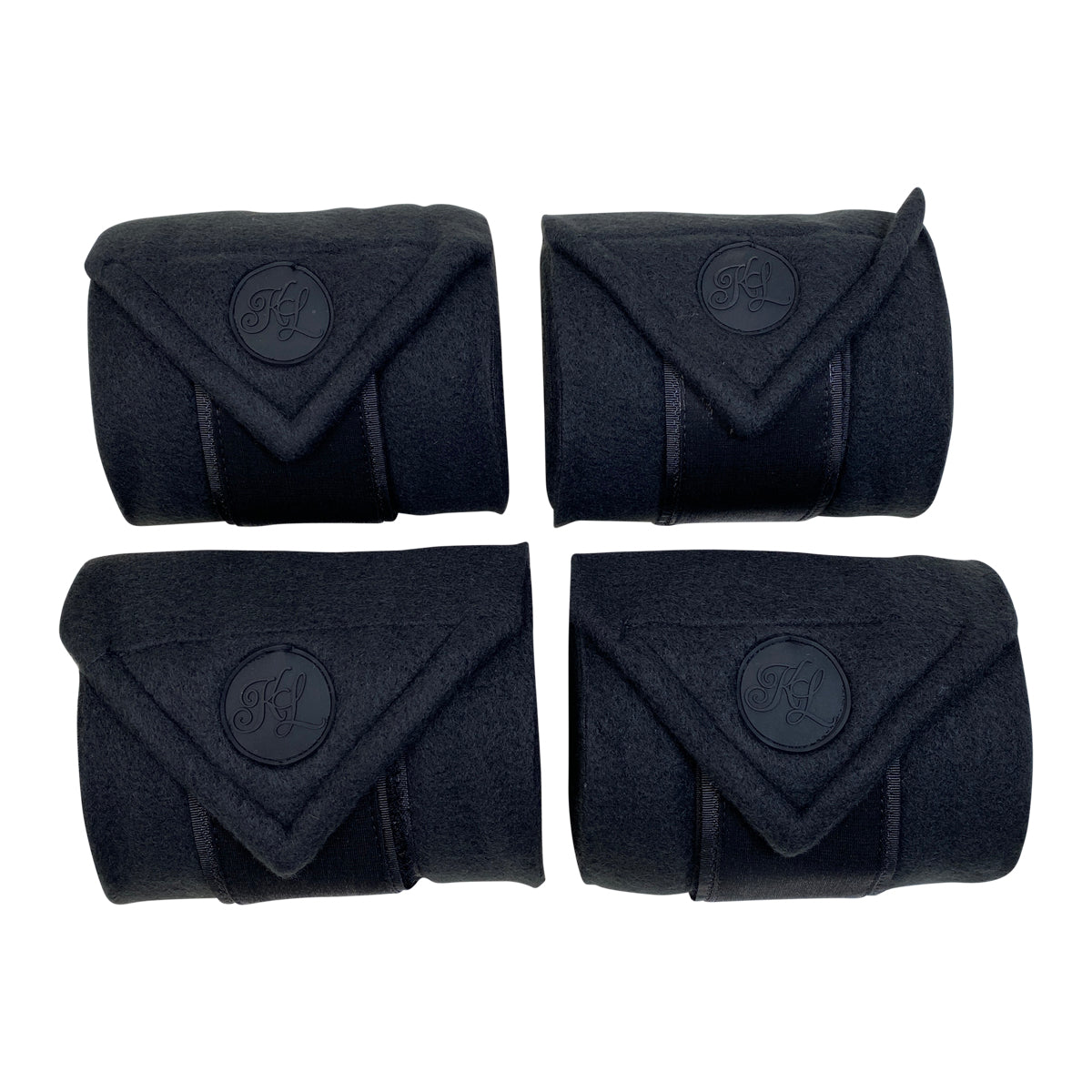 Kingsland 'Needia' Fleece Polo Bandages in Black