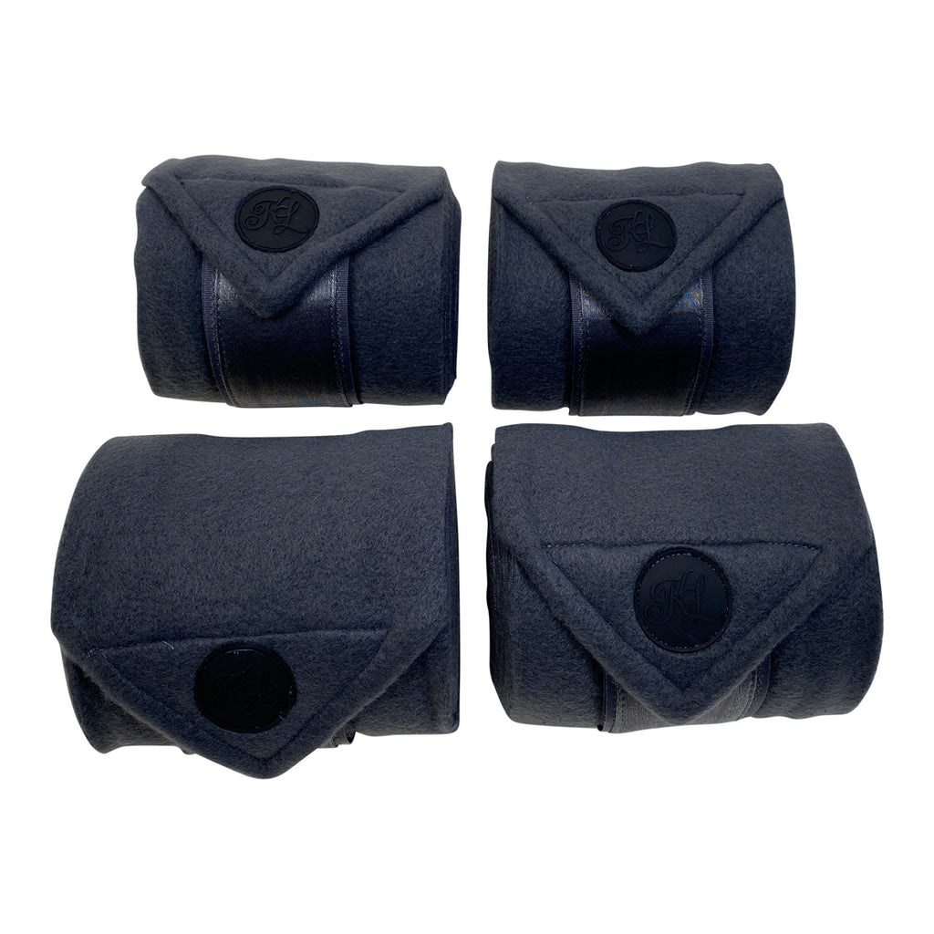 Kingsland 'Needia' Fleece Polo Bandages in Grey Asphalt