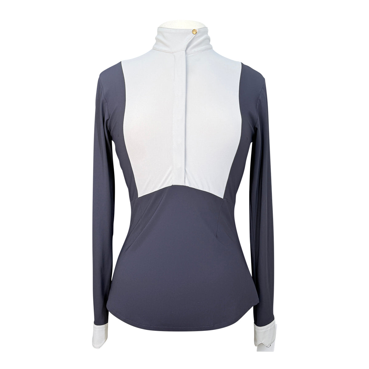 Horse Pilot 'Monica' Long Sleeve Show Shirt in Navy 