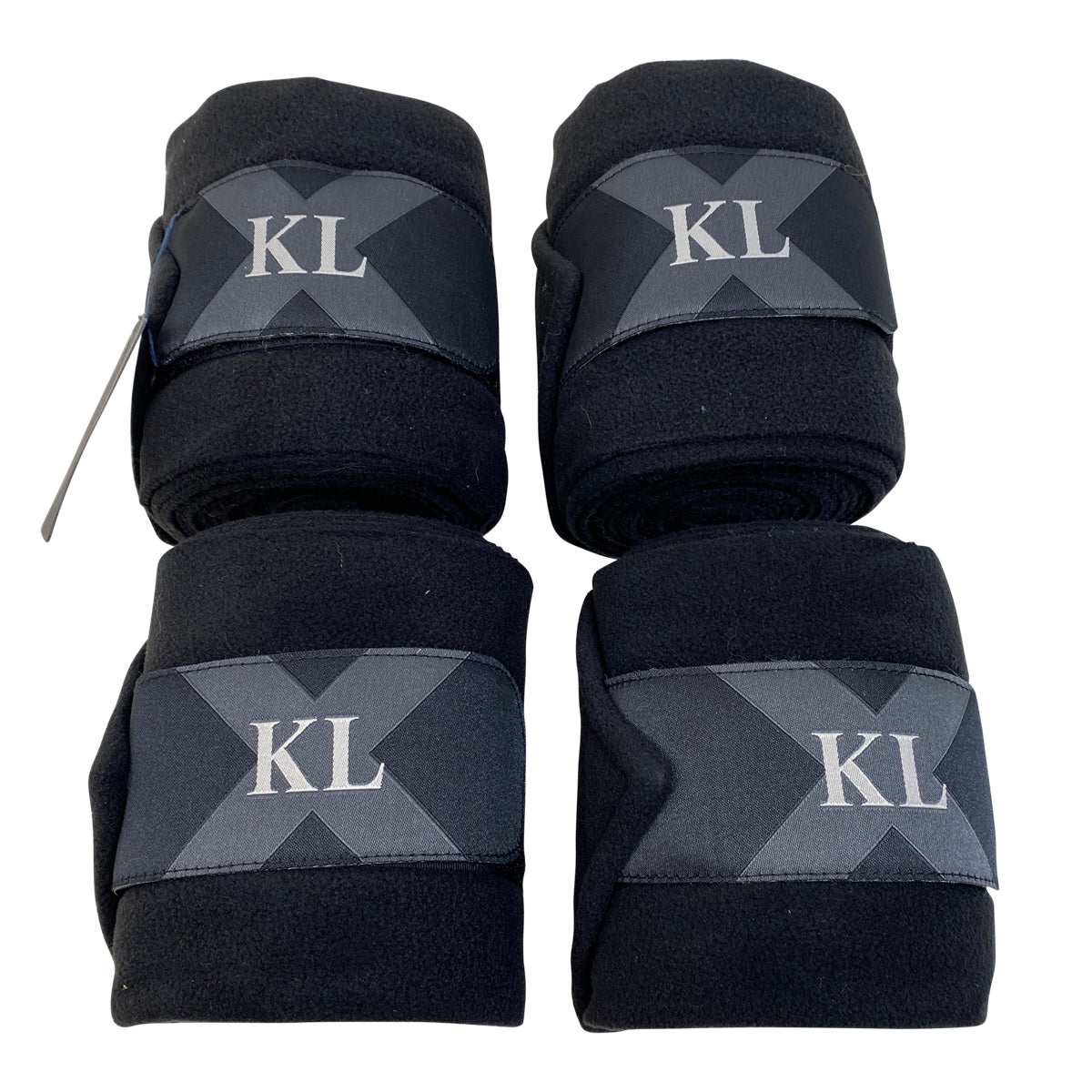Kingsland 'Willah' Fleece Polo Bandages in Black