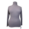 TKEQ The 'Chloe' High Collar Technical Top in Soft Stone