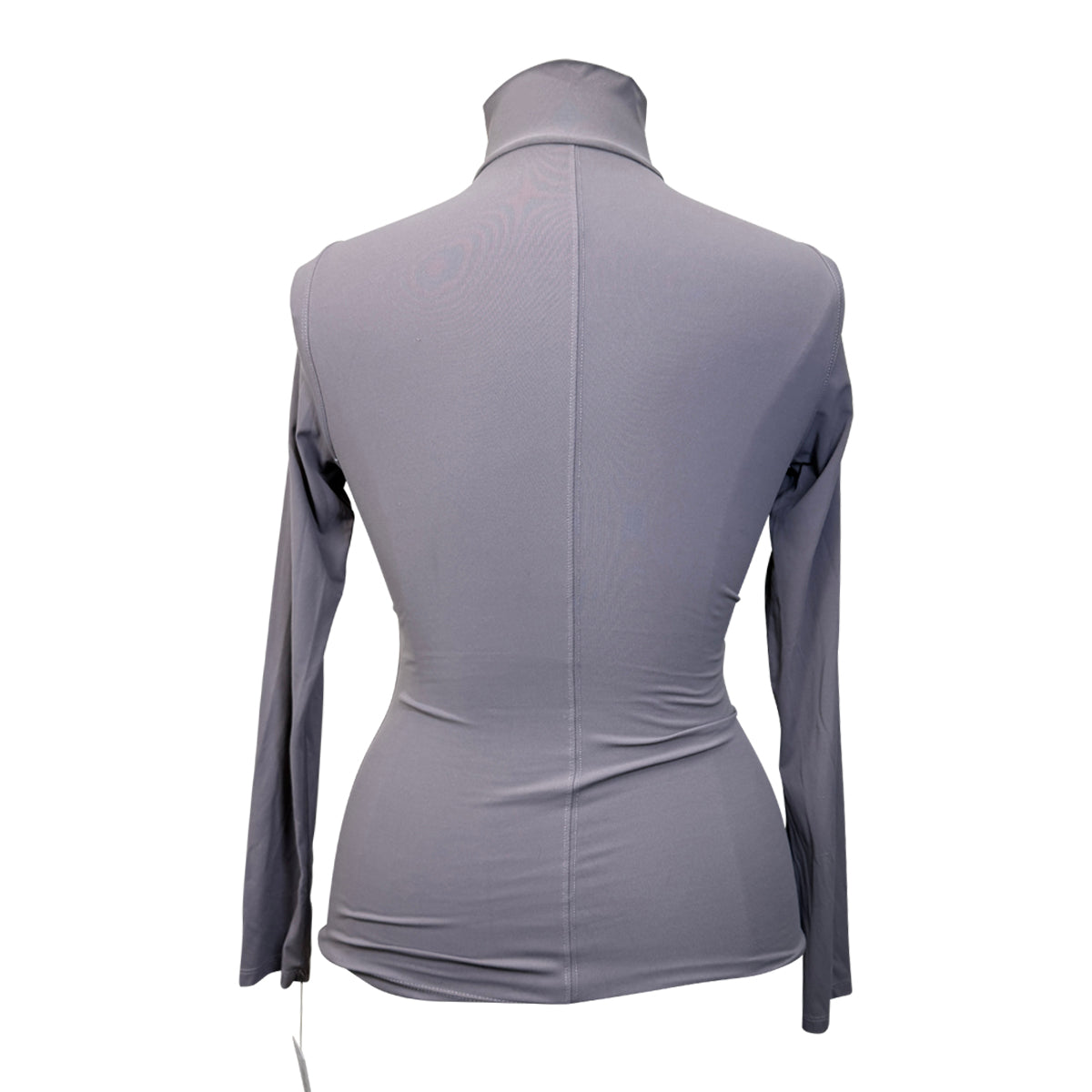 TKEQ The 'Chloe' High Collar Technical Top in Soft Stone