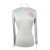 TKEQ 'Crest' Sustainable Long Sleeve Shirt in Silver/Purple