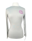 TKEQ 'Crest' Sustainable Long Sleeve Shirt in Silver/Purple