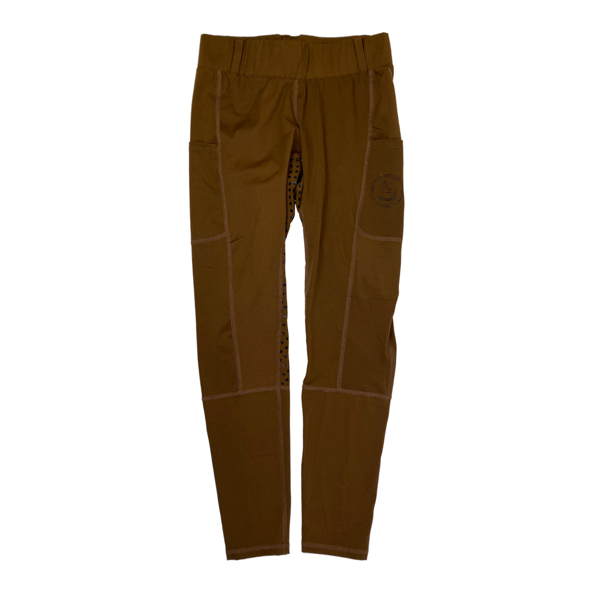 Equestriess Atelier 'Trews D'Sport' Full Seat Tights in Cognac