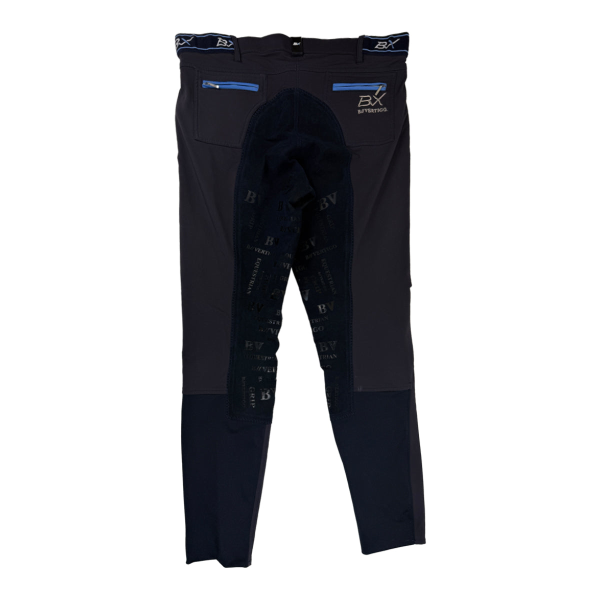 B Vertigo Silicone Breeches in Navy/Red 