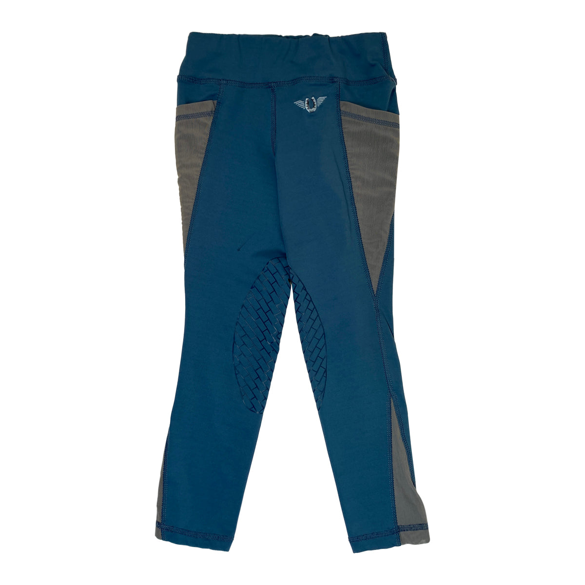 TuffRider Ventilated Schooling Tights in Aqua