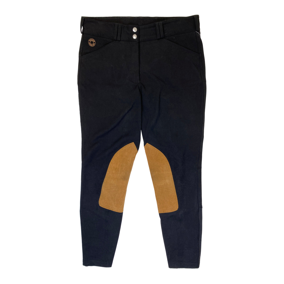 Dover Saddlery 'Dalton' Classic Knee Patch Breeches in Black