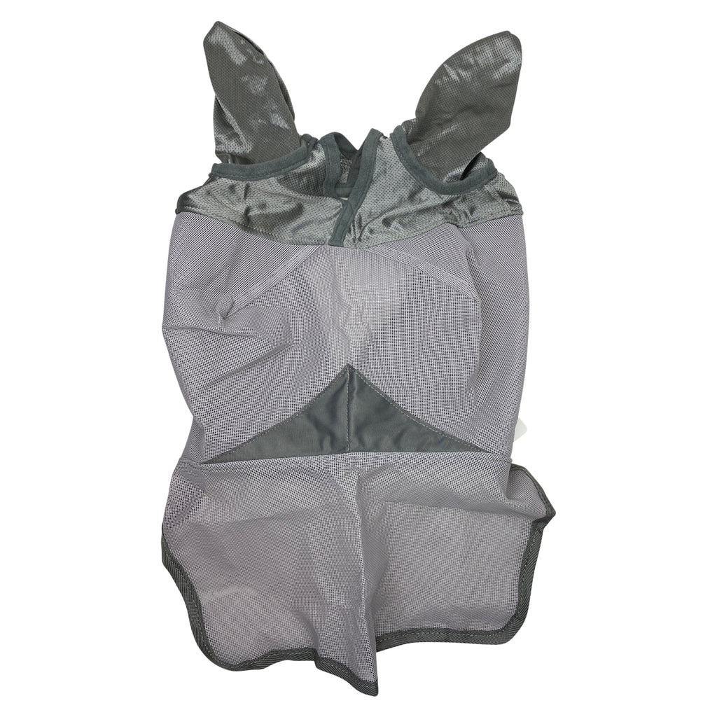 Cashel Crusader Long Nose Fly Mask w/ Ears in Grey - Warmblood