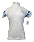 Equine Couture 'Gradient' SS Show Shirt in White/Blue