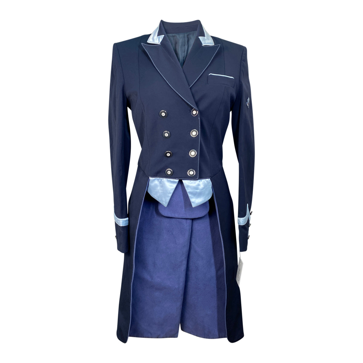 Flying Changes 'The Isabell' Tailcoat in Navy/Silver 