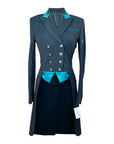 Flying Changes 'The Isabell' Tailcoat in Navy/Teal