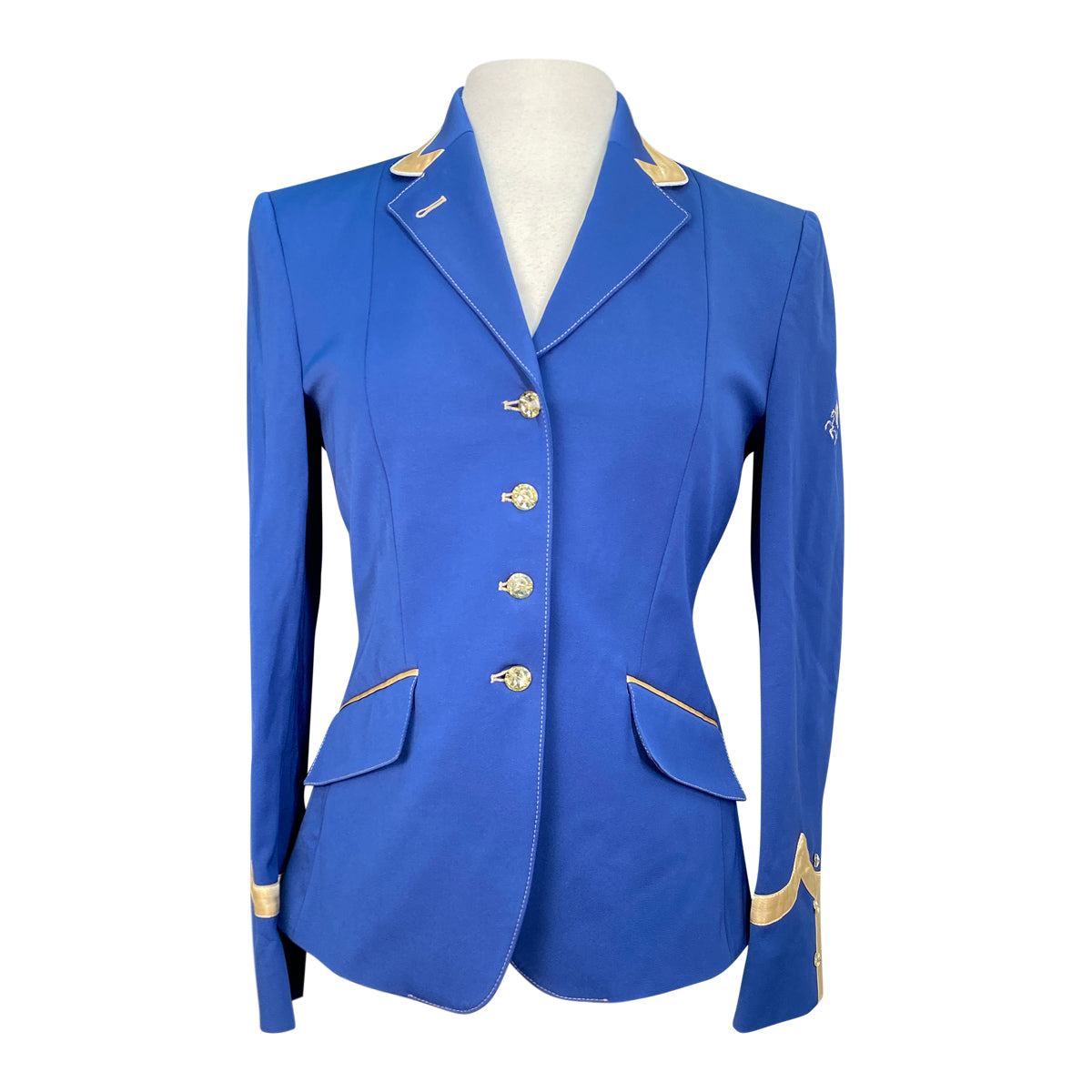 Flying Changes 'The Catherine' Short Tailcoat in Classic Blue/Gold