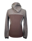 Cavalleria Toscana Hooded Jacket w/Piquet Inserts in Brown Herringbone