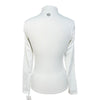 TKEQ 'Quinn Lite' Zip Competition Shirt in White/Navy