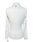 TKEQ 'Quinn Lite' Zip Competition Shirt in White/Navy