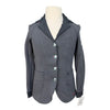 Animo 'Pony Division' Show Coat in Charcoal Herringbone