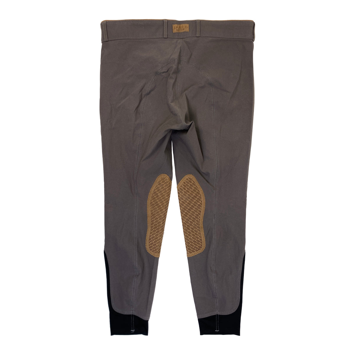 Dover Saddlery &#39;Beverly&#39; Double-Grip Breeches in Grey/Camel