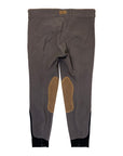 Dover Saddlery 'Beverly' Double-Grip Breeches in Grey/Camel