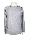 TKEQ Crew Neck Sweater in Grey/Black