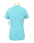 For Horses 'Aria' Technical Show Shirt in Teal/White 