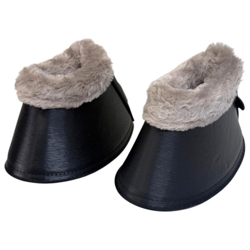 TGW Fleece Bell Boots in Black/Grey - Large