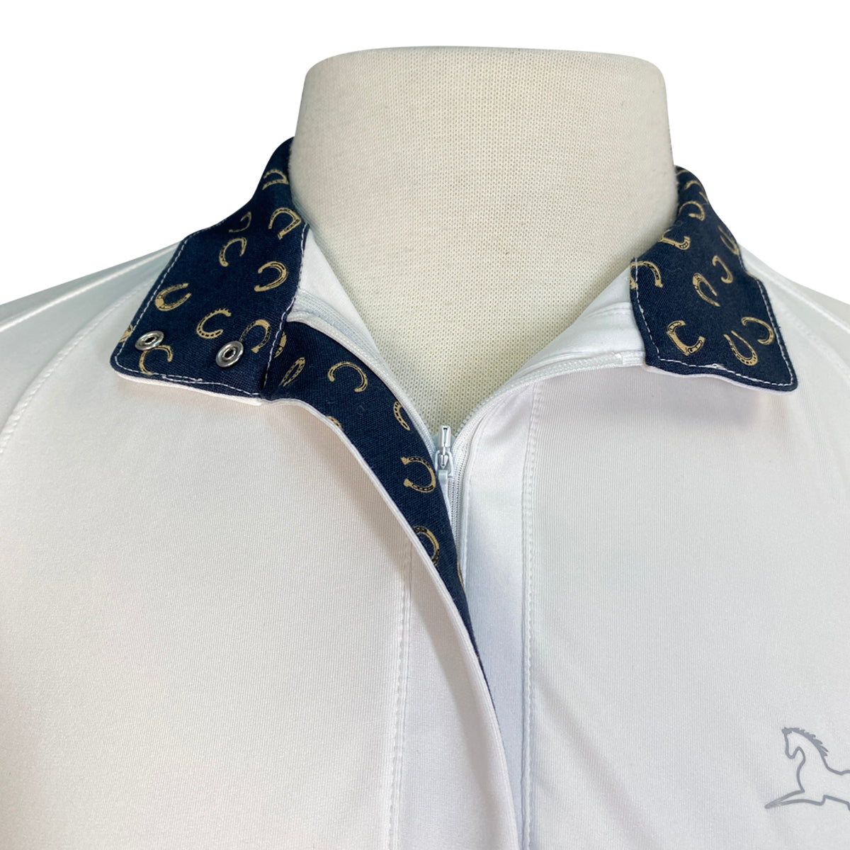 R.J. Classics Show Shirt in White/Horseshoe