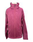 Kerrits Kids 'Flex' Fleece Jacket in Fuschia Embossed Horses 