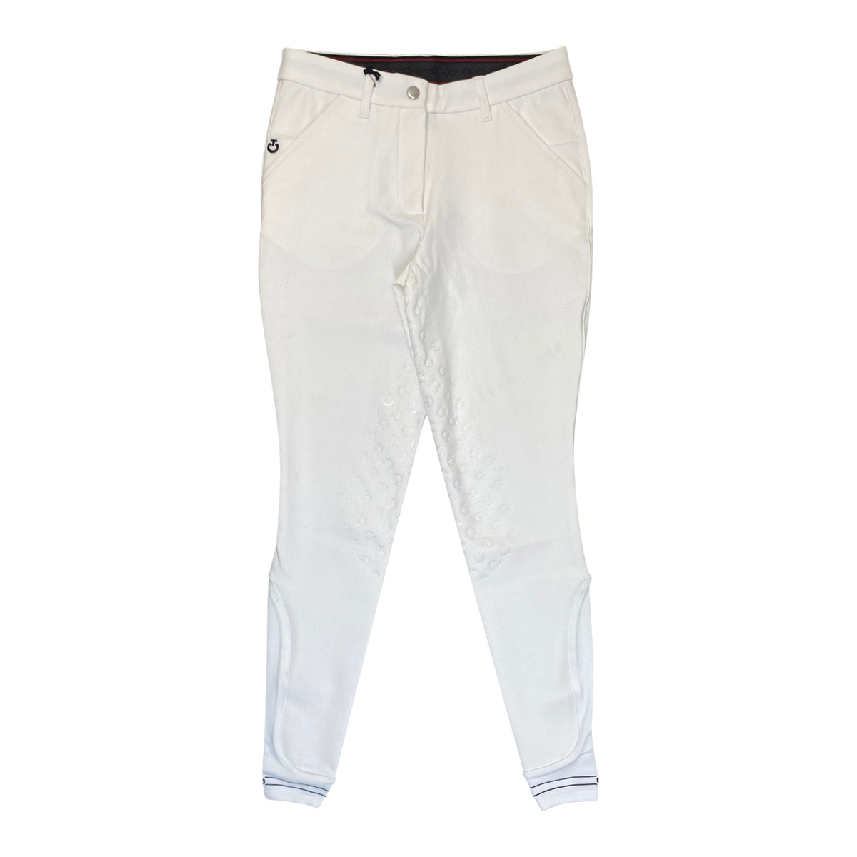 Cavalleria Toscana Squared Perforated Breeches in White