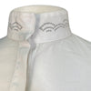 Cavalleria Toscana L/S Perforated Show Shirt w/Sequins in Grey/White