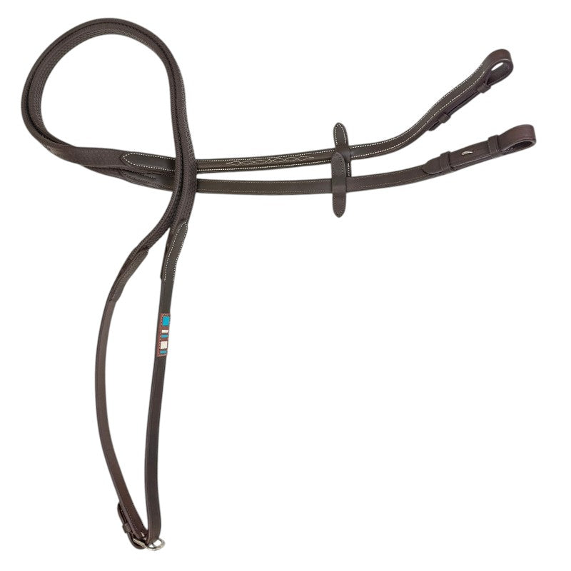 Voltaire Design Rubber Reins in Chocolate