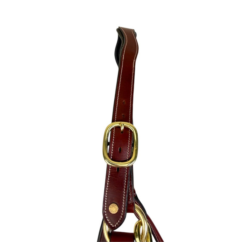 Dover Saddlery Ergonomic Leather Halter in Oakbark