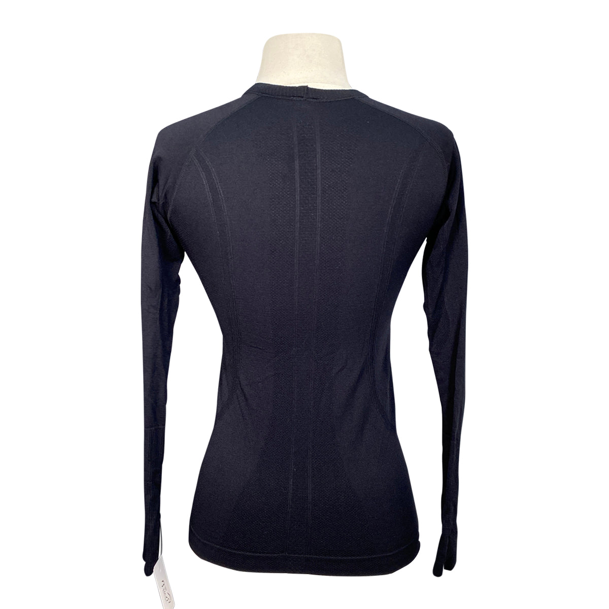 TKEQ 'The Kennedy' Seamless Long Sleeve Shirt in Black - Women's XS/S
