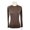 TKEQ The 'Kennedy' Seamless Long Sleeve in Chocolate - Women's S/M