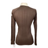 TKEQ The 'Kennedy' Seamless Long Sleeve in Chocolate - Women's S/M