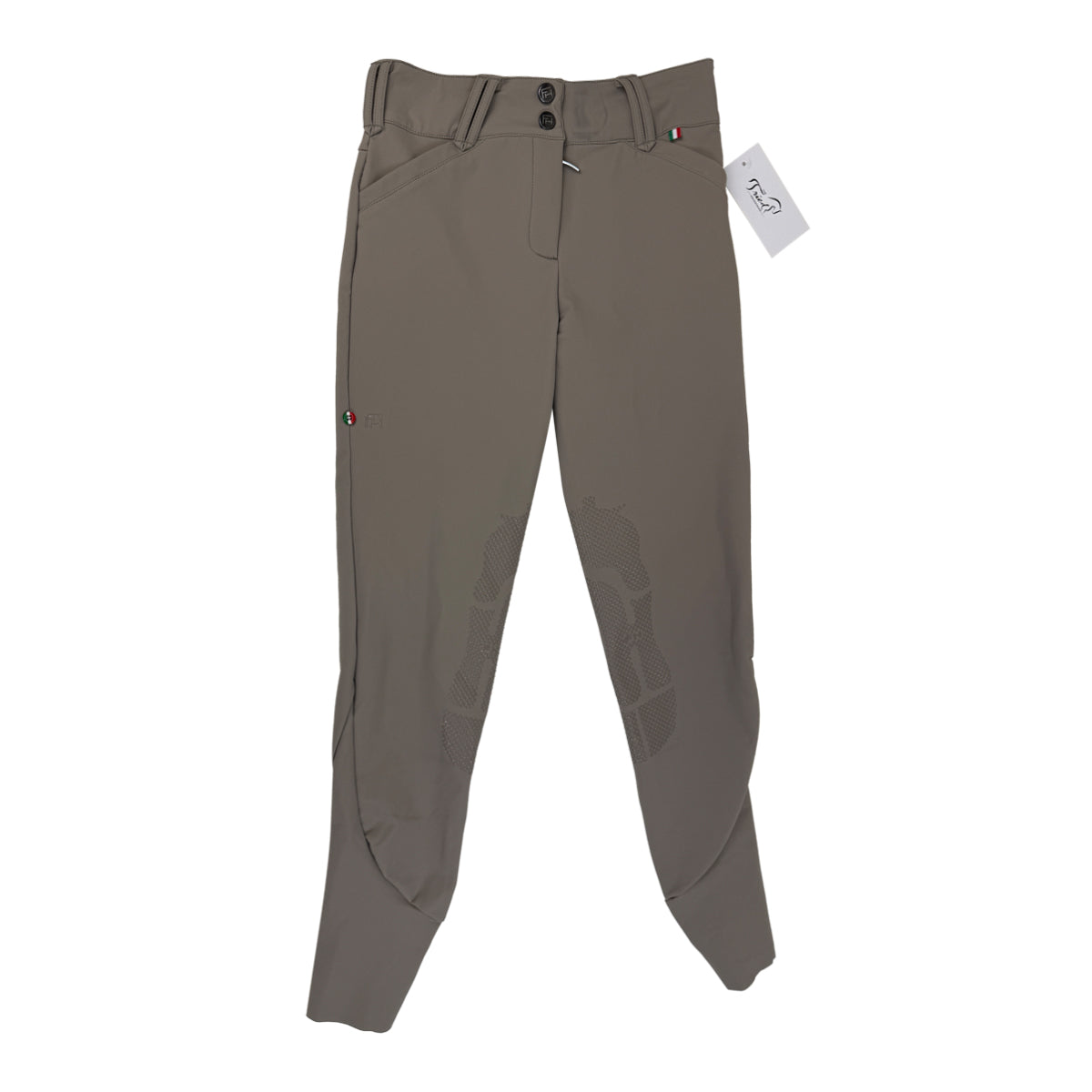 For Horses Knee Patch Breech in Tan