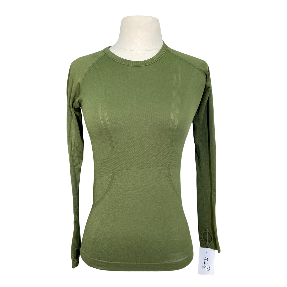 TKEQ The 'Kennedy' Seamless Long Sleeve in Olive