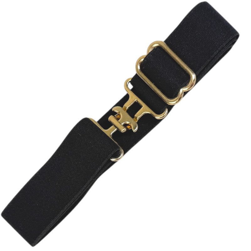Belle &amp; Bow Elastic Adjustable Belt in Black