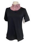 Callidae Short Sleeve Practice Shirt in Black/Red - Women's Large