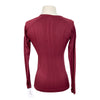 TKEQ The 'Kennedy' Seamless Long Sleeve in Burgundy - Women's XS/S