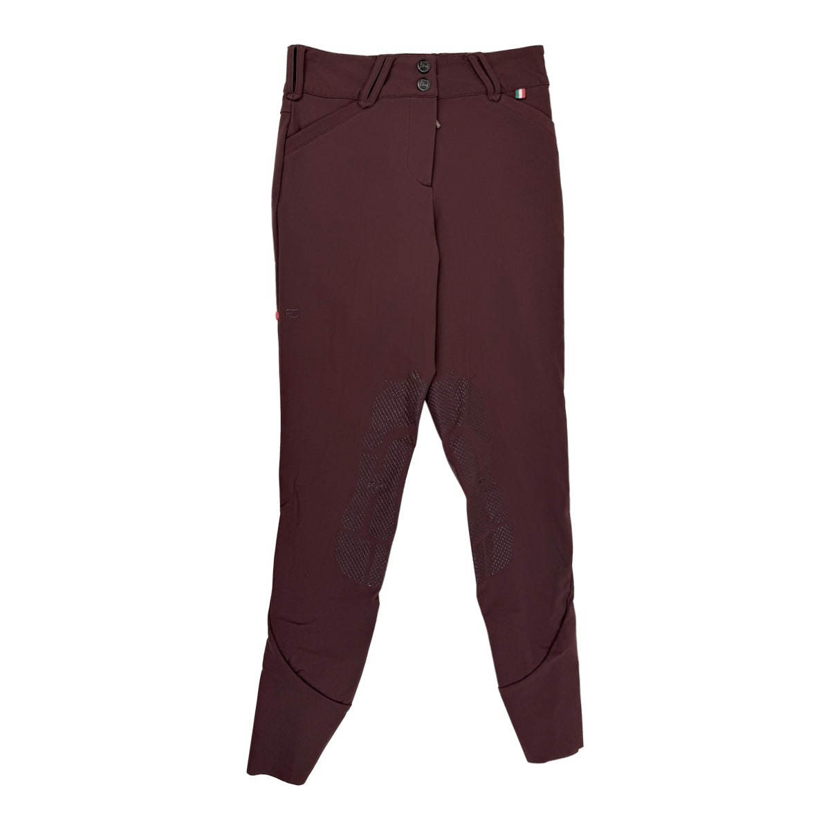 For Horses Knee Patch Breech in Bordeaux