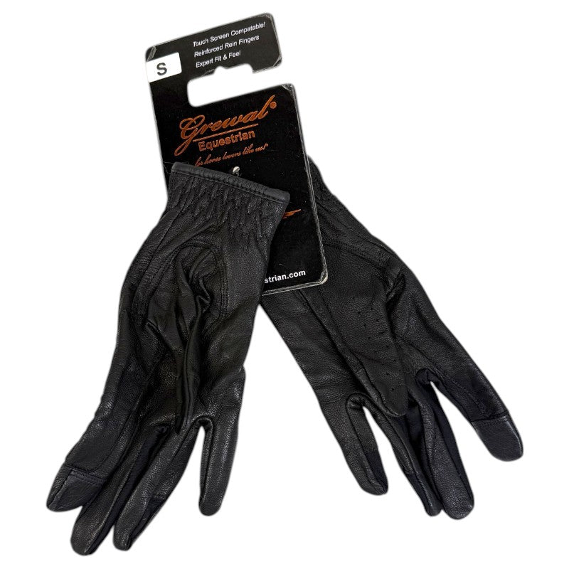 Grewal Equestrian 'Ansa' Riding Glove in Black