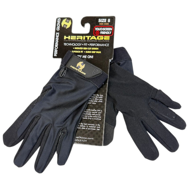 Heritage Performance Riding Glove in Black