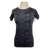 TKEQ 'Kennedy' Seamless Short Sleeve in Black Camo - Women's L/XL