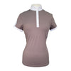 Equiline 'Ebony' Short Sleeve Show Shirt in Sparrow