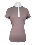 Equiline 'Ebony' Short Sleeve Show Shirt in Sparrow - Women's XS