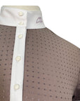 Equiline 'Ebony' Short Sleeve Show Shirt in Sparrow - Women's XS