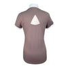 Equiline 'Ebony' Short Sleeve Show Shirt in Sparrow