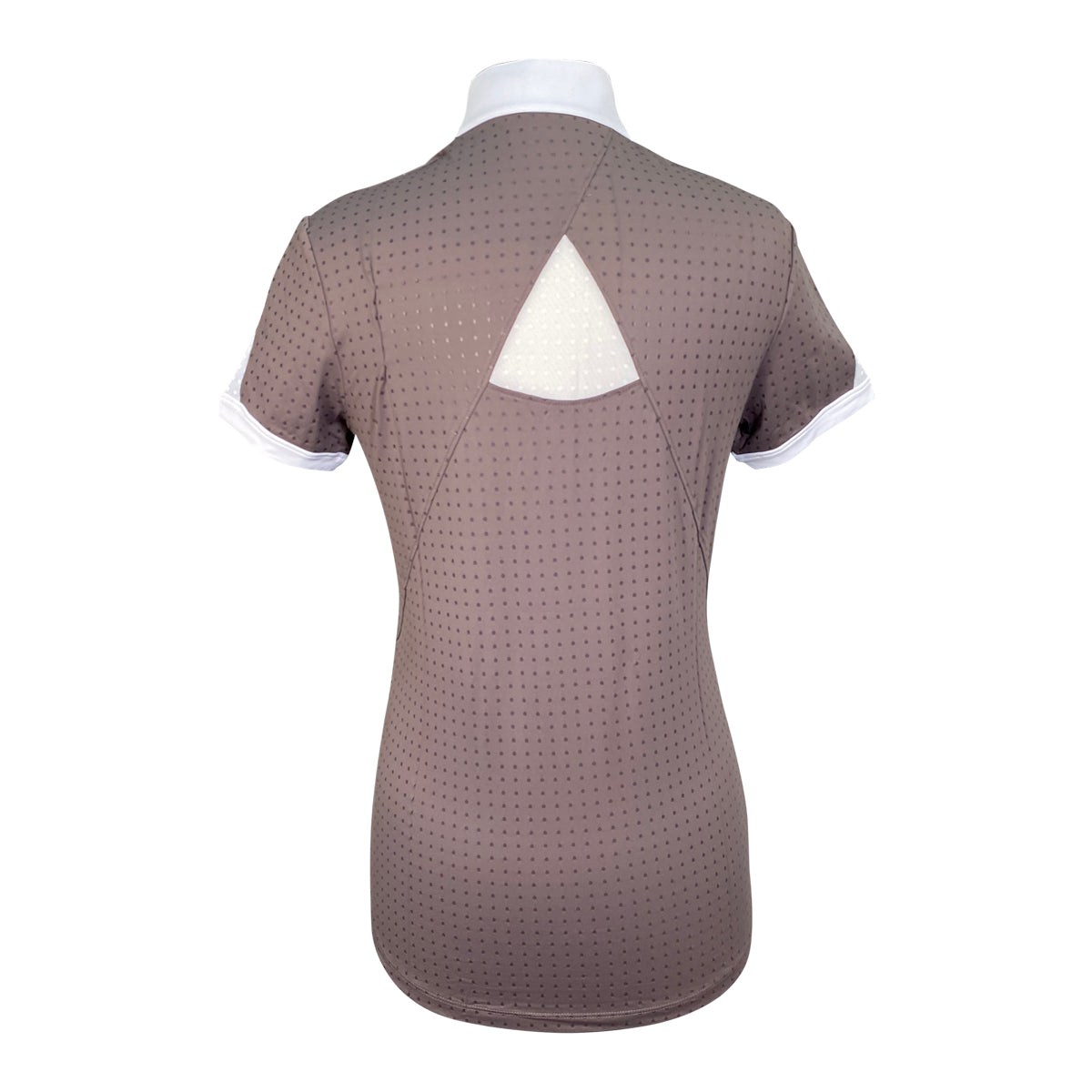 Equiline 'Ebony' Short Sleeve Show Shirt in Sparrow - Women's XS