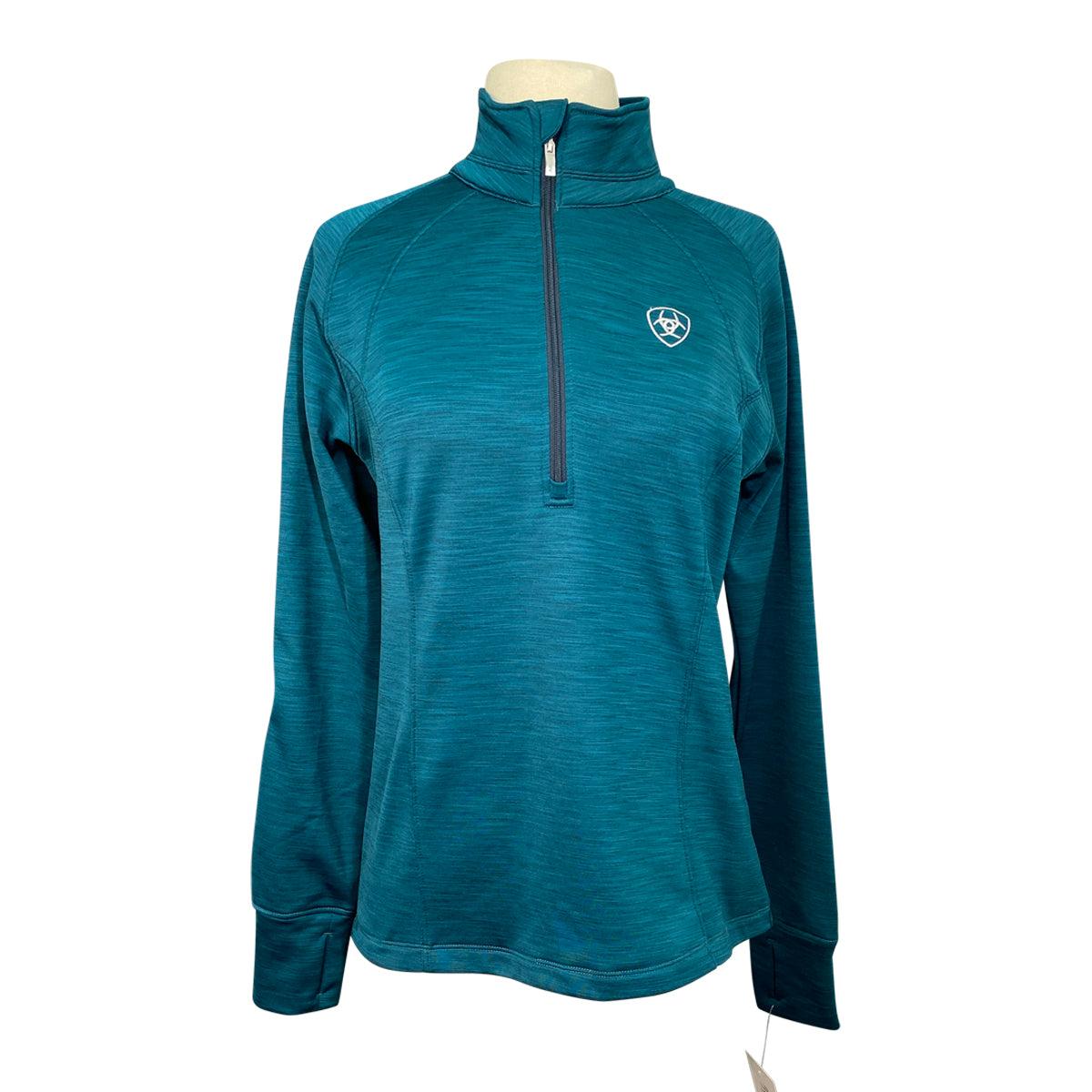 Ariat Tek Team 1/2 Zip Sweatshirt in Dark Heathered Teal